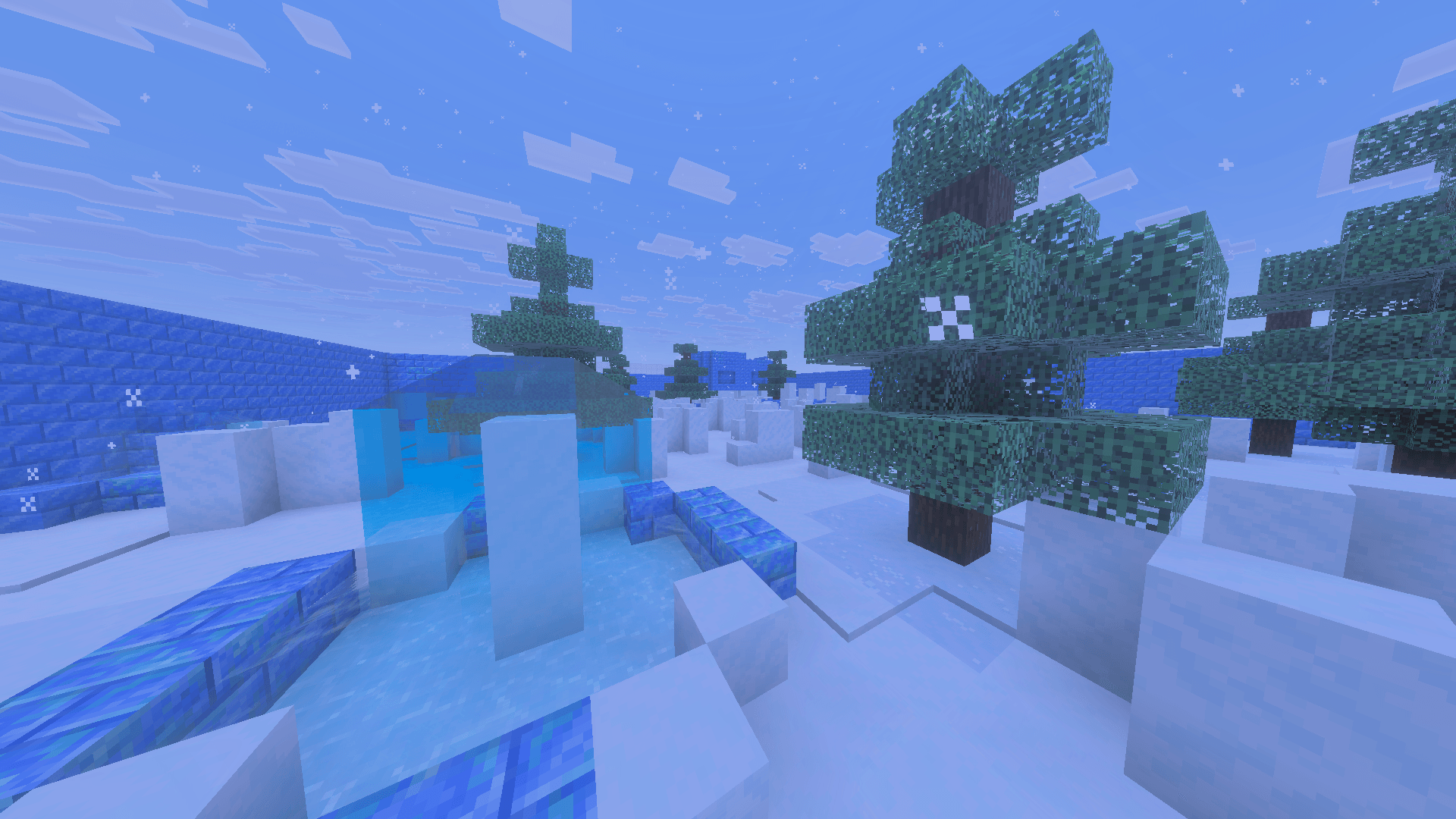 Snowball fight arena overview